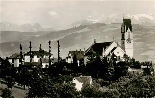 AK / Ansichtskarte  Maennedorf_ZH Teilansicht mit Kirche