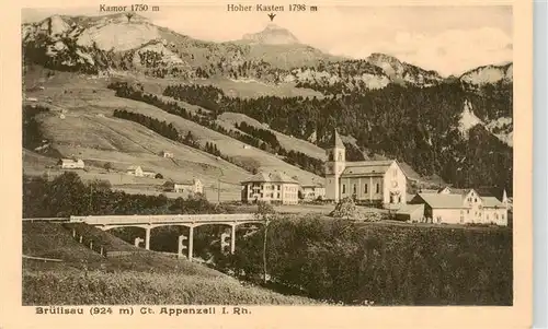 AK / Ansichtskarte  Bruelisau_IR Panorama mit Kamor und Hoher Kasten