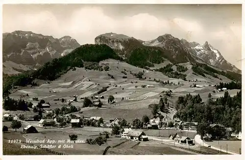 AK / Ansichtskarte  Weissbad_IR mit Marwies Ebenalp Schaefler und oehrli