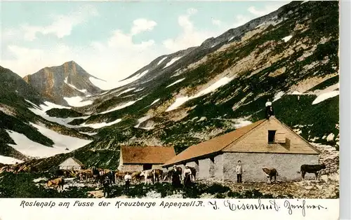 AK / Ansichtskarte  Appenzell_IR Roslenalp am Fusse der Kreuzberge