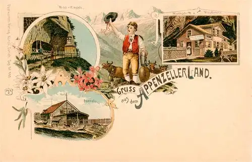 AK / Ansichtskarte  Appenzeller_Land_IR Wildkirchli Ebenalp Wirtschaft zum Wildkirchli