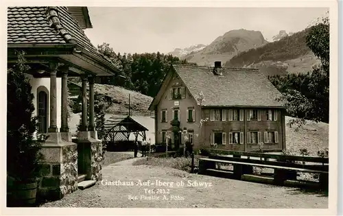AK / Ansichtskarte  Schwyz_SZ Gasthaus Auf-Iberg