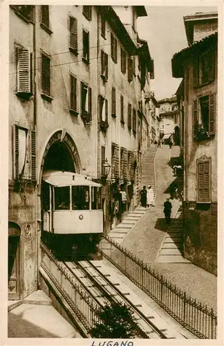 AK / Ansichtskarte  Lugano_Lago_di_Lugano_TI Via Cattedrale