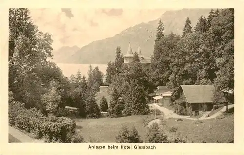 AK / Ansichtskarte  Giessbach_BE Anlagen beim Hotel Giessbach