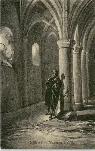 AK / Ansichtskarte  Chillon_Chateau_de_Montreux_VD Bonivard Prisonnier a Chillon