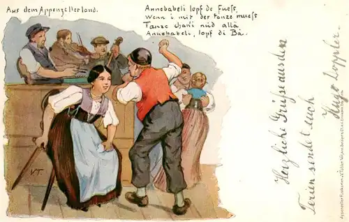 AK / Ansichtskarte  Appenzeller_Land_IR Fest mit Tanz