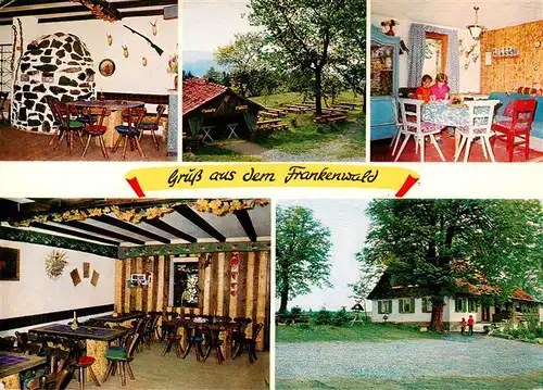 AK / Ansichtskarte 73916011 Rosslach Gasthaus zum Haeusla Gastraeume Park