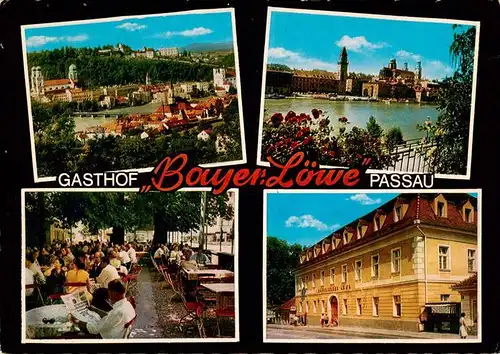 AK / Ansichtskarte  Passau Gasthof Bayerischer Loewe Gastraum Panorama