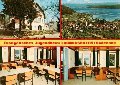 AK / Ansichtskarte  Ludwigshafen_Bodman-Ludwigshafen_Bodensee Ev Jugendheim Gastraeume Panorama