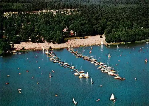 AK / Ansichtskarte  Mardorf_Steinhuder_Meer_Wunstorf Badestrand Weisse Duene Fliegeraufnahme