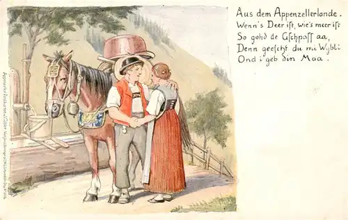 AK / Ansichtskarte  Appenzeller_Land_IR Abschied