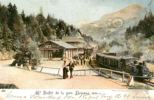 AK / Ansichtskarte  Bruenig__OW Grand Buffet de la gare