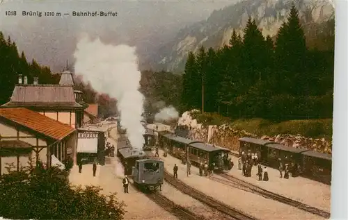 AK / Ansichtskarte  Bruenig__OW Bahnhof Buffet