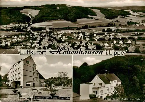 AK / Ansichtskarte 73916181 Hohenhausen_Lippe Fliegeraufnahme Sanatorium Kalletalmuehle 