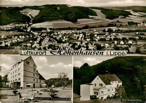 AK / Ansichtskarte  Hohenhausen_Lippe Fliegeraufnahme Sanatorium Kalletalmuehle 