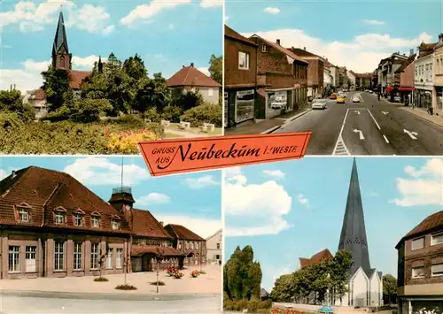 AK / Ansichtskarte  Neubeckum Kirchen Ortspartie Marktplatz 