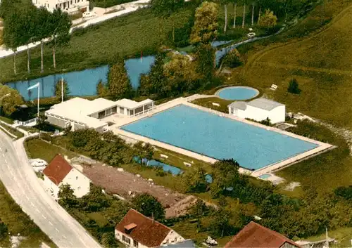 AK / Ansichtskarte  Altmannstein Fliegeraufnahme mit Freibad