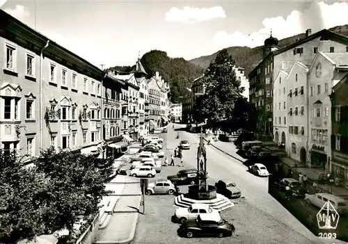 AK / Ansichtskarte  Kufstein_Tirol_AT Ortspartie mit Brunnen