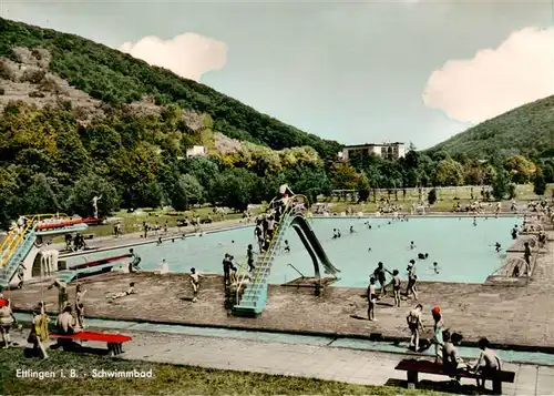 AK / Ansichtskarte  Ettlingen Schwimmbad