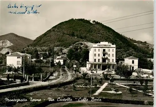 AK / Ansichtskarte  Montegrotto_Terme_Veneto_IT Via Castello Colle Berta