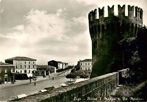 AK / Ansichtskarte  Lugo_Emilia-Romagna_IT Piazza I Maggio e Via Mentana