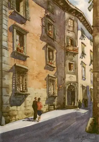 AK / Ansichtskarte  Lucca_Toscana_IT Casa natale di Alfredo Catalani Kuenstlerkarte