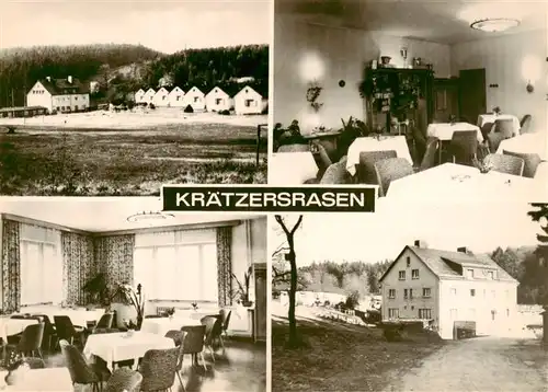 AK / Ansichtskarte  Kraetzersrasen_Brotterode Waldgaststaette Kraetzersrasen Gastraeume Panorama