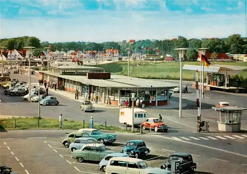 AK / Ansichtskarte  Flensburg__Schleswig-Holstein Deutsch Daenische Grenze Grenzuebergang Krusau