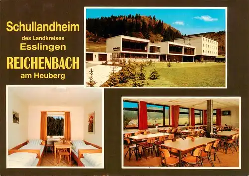 AK / Ansichtskarte  Reichenbach_Heuberg Schullandheim des Lkrs Esslingen Gastraum Zimmer