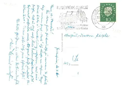 AK / Ansichtskarte  Heidenheim_Brenz Schlossansichten Ortspartien Halle