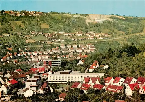 AK / Ansichtskarte 73916469 Kuenzelsau Fliegeraufnahme mit Krankenhaus