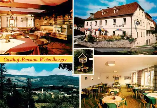 AK / Ansichtskarte  Miesenbach_Birkfeld Gasthof Pension Wetzelberger Gastraeume Panorama