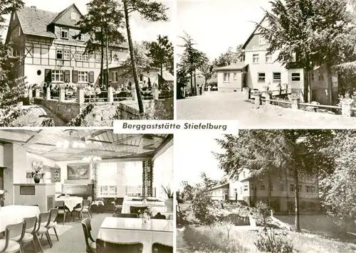 AK / Ansichtskarte  Weimar__Thueringen Berggaststaette Stiefelburg Gastraum Terrasse