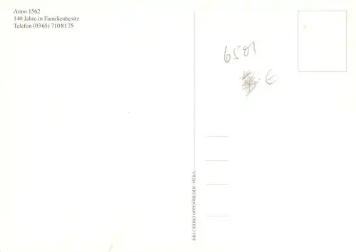 AK / Ansichtskarte  Gera Gaststaette Zum Fliegenschnapper Gaststube 1913 Teilansichten