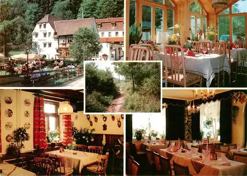 AK / Ansichtskarte 73916493 Eisenberg__Thueringen Cafe Restaurant Waldhotel Pfarrmuehle Gastraeume Waldweg