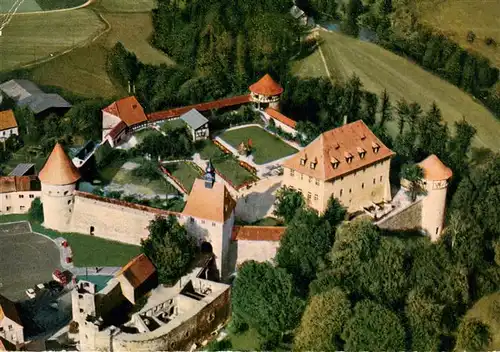 AK / Ansichtskarte  Marktredwitz Burg Hohenberg Eger Fliegeraufnahme