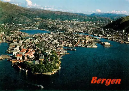 AK / Ansichtskarte  Bergen__Norge Fliegeraufnahme