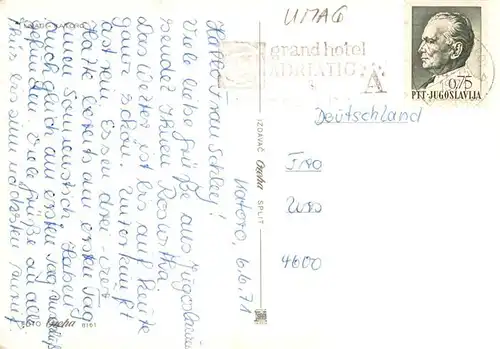 AK / Ansichtskarte  Umag_Umago_Istrien Fliegeraufnahme