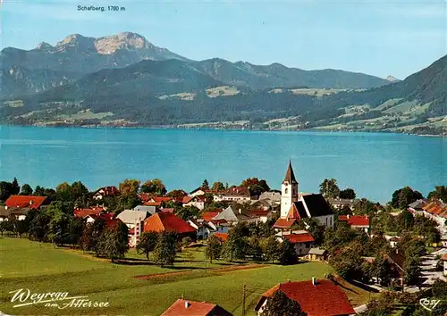 AK / Ansichtskarte  Weyregg_Attersee_Oberoesterreich_AT Fliegeraufnahme