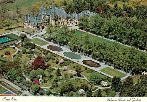 AK / Ansichtskarte 73916524 Asheville_North_Carolina_USA Biltmore House and Gardens Aerial View