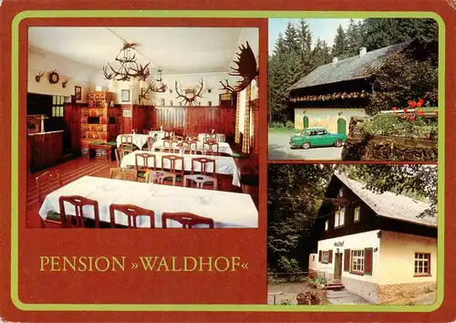 AK / Ansichtskarte  Venusberg_Zschopau Pension Waldhof Gastraum