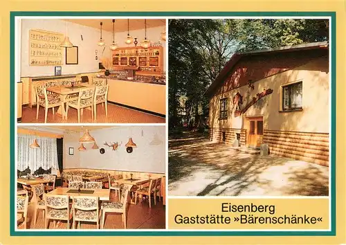 AK / Ansichtskarte  Eisenberg__Thueringen Gaststaette Baerenschaenke Gastraeume