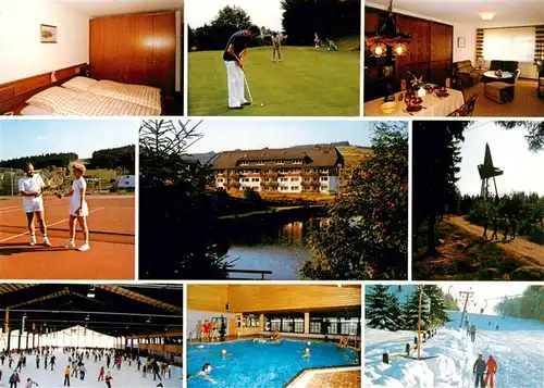 AK / Ansichtskarte  Herrischried Von Schaewen Ferienwohnungen im Freizeitzentrum Tennis Hallenbad Skilift Eishalle