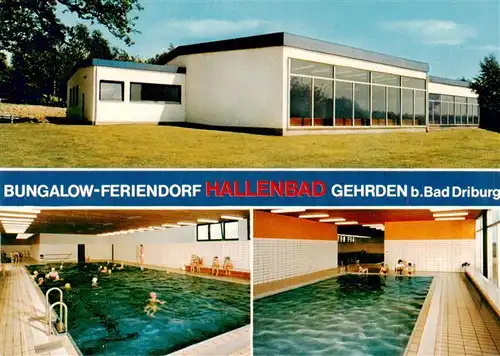 AK / Ansichtskarte 73916633 Gehrden_Westfalen Bungalow Feriendorf Hallenbad