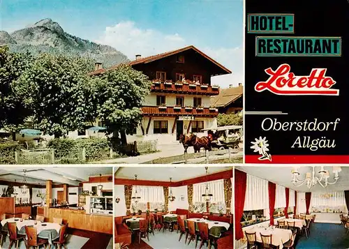 AK / Ansichtskarte  Oberstdorf Hotel Restaurant Loretto Gastraeume