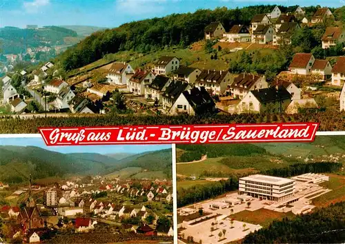 AK / Ansichtskarte 73916683 Bruegge_Luedenscheid Panorama Fliegeraufnahmen
