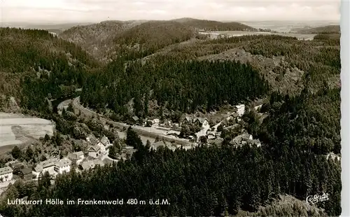 AK / Ansichtskarte  Hoelle_Bad_Steben_Hoellental Fliegeraufnahme