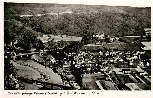 AK / Ansichtskarte  Ebernburg_Bad Muenster_am_Stein-Ebernburg Fliegeraufnahme