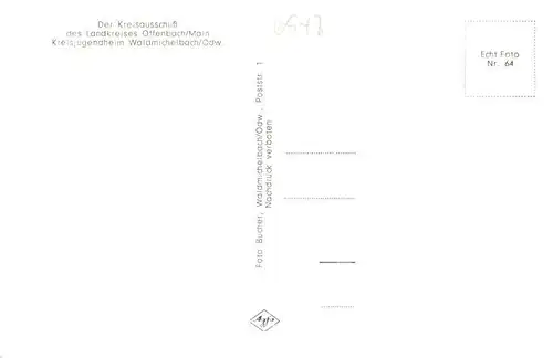 AK / Ansichtskarte 73916764 Offenbach__Main Kreisjugenheim Waldmichelbach Gastraum Zimmer