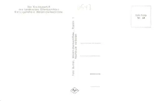 AK / Ansichtskarte  Offenbach__Main Kreisjugenheim Waldmichelbach Gastraum Zimmer